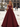 Scoop Neck Bodice Prom Ball Gown Long Evening Dress WIth Pockets in Burgundy