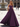 Scoop Neck Bodice Prom Ball Gown Long Evening Dress WIth Pockets in Grape
