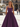 Scoop Neck Bodice Prom Ball Gown Long Evening Dress WIth Pockets in Grape