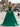Scoop Neck Bodice Prom Ball Gown Long Evening Dress WIth Pockets in Emerald Green