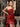 Asymmetrical Draped Satin Short Evening Gown With Bow Drop Waist - Red