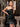 Asymmetrical Draped Satin Short Evening Gown With Bow Drop Waist - Black
