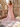 Luxury Feather Flower Mermaid Evening Dress With Removable Drop Waist - Pink