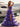 Pleated Sheer Corset Top Strapless Tiered Layered Ball Gown Prom Dress - Purple