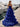 Pleated Sheer Corset Top Strapless Tiered Layered Ball Gown Prom Dress - Royal Blue