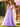 Lace Bow 3D Embroidery Floral Prom Gown - Lilac