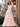 3D Floral Embroidery Illusion Bandage Ruffle Prom Dress - Blush Pink