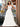 3D Floral Embroidery Illusion Bandage Ruffle Prom Dress - Ivory
