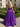 Boned Sparkly Lace Long Ball Gown Prom Dress With Pocket in Purple
