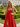 Boned Sparkly Lace Long Ball Gown Prom Dress With Pocket in Red