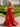 Boned Sparkly Lace Long Ball Gown Prom Dress With Pocket in Red