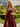 Boned Sparkly Lace Long Ball Gown Prom Dress With Pocket in Burgundy