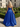 Boned Sparkly Lace Long Ball Gown Prom Dress With Pocket in Royal Blue