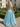 Boned Sparkly Lace Long Ball Gown Prom Dress With Pocket in Baby Blue