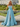 Boned Sparkly Lace Long Ball Gown Prom Dress With Pocket in Baby Blue