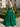 Boned Sparkly Lace Long Ball Gown Prom Dress With Pocket in Emerald Green