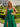 Boned Sparkly Lace Long Ball Gown Prom Dress With Pocket in Emerald Green