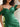 Off Shoulder Boned Mermaid Prom Dress With Pleats in Emerald Green