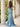 Off Shoulder Boned Mermaid Prom Dress With Pleats in Sky Blue