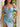 Off Shoulder Boned Mermaid Prom Dress With Pleats in Sky Blue