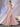 Sheer Bodice Boned Hot Fix A-Line Prom Dress - Pink