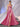 Sheer Bodice Boned Hot Fix A-Line Prom Dress - Hot Pink