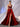 Sheer Bodice Boned Hot Fix A-Line Prom Dress - Red