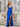 Sparkly Bodice Strapless Satin Long Mermaid Prom Dress with Slit in Royal Blue