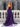 Sparkly Bodice Strapless Satin Long Mermaid Prom Dress with Slit in Purple