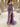 Sparkly Lace Embroidery Boned Mermaid Evening Dress With Pleats - purple