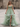 Sparkly Beading Spaghetti Shoulder Straps Backless Layered Ruffle Hem Long Prom Dress - Mint Green