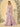 Waist Bow Spaghetti Strap A-Line Bridesmaid Dress - Pink