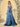 Waist Bow Spaghetti Strap A-Line Bridesmaid Dress - Dusty Blue