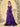 Waist Bow Spaghetti Strap A-Line Bridesmaid Dress - Purple