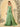 Waist Bow Spaghetti Strap A-Line Bridesmaid Dress - Sage Green