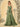 Waist Bow Spaghetti Strap A-Line Bridesmaid Dress - Olive Green