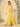 Waist Bow Spaghetti Strap A-Line Bridesmaid Dress - Yellow