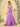 Waist Bow Spaghetti Strap A-Line Bridesmaid Dress - Lilac