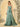 Waist Bow Spaghetti Strap A-Line Bridesmaid Dress - Bean Green