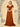Short Puff Sleeve Chiffon A-Line Bridesmaid Dress - Burnt Orange