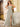Leaf Lace Illusion Bodice Long Ball Gown Prom Dress With Slit - Light Grey
