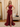 Hot Fix Crystal One Shoulder Mermaid Long Prom Dress With Slit - Deep Burgundy