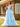 Flower Appliqued Corset Top Lace Layered Tiered Ball Gown Prom Dress - Baby Blue