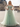 Sparkly Beading Off Shoulder Corset Ball Gown Long Prom Dress With Shawl - Mint Green