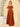 Chiffon Off Shoulder Belt Sheath Bridesmaid Dress - Burnt Orange