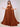 Strapless Chiffon Bridesmaid Dress With Drop Train - Burnt Orange