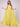 Strapless Chiffon Bridesmaid Dress With Drop Train - Yellow