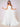 Strapless Chiffon Bridesmaid Dress With Drop Train - White