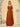 Sweetheart Bust Ruched Ruffle Sleeve Chiffon Bridesmaid Dress - Burnt Orange