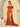 Lace Off Shoulder Sweetheart Satin Bridesmaid Dress With Split-Burnt Orange